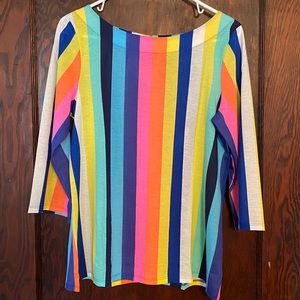 Lilly Pulitzer Rainbow Waverly Top sz Large